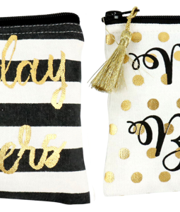 7161 POUCHES MERRY&BRIGHT S/2